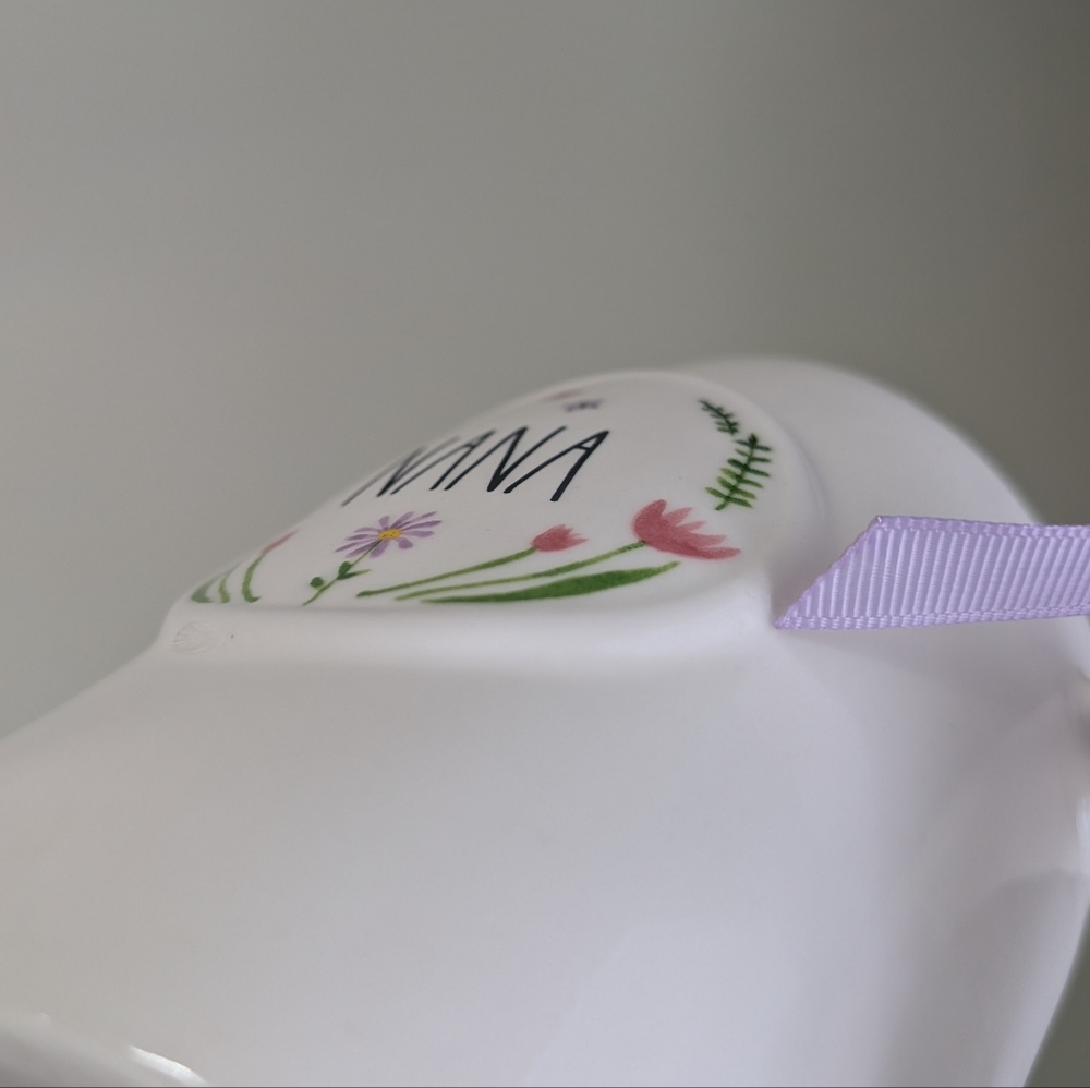 Rae Dunn NANA with Floral Design and Butterfly Accented Handle 🦋 - Picture 4 of 5